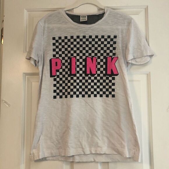 PINK Victoria Secrete Totally 80s Retro Tee Shirt Size Small - Picture 1 of 14